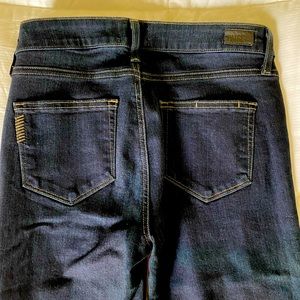 Paige denim high rise skinny dark wash